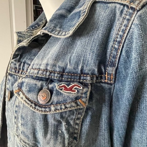 Hollister Womens Jean Jacket Small - Picture 5 of 7